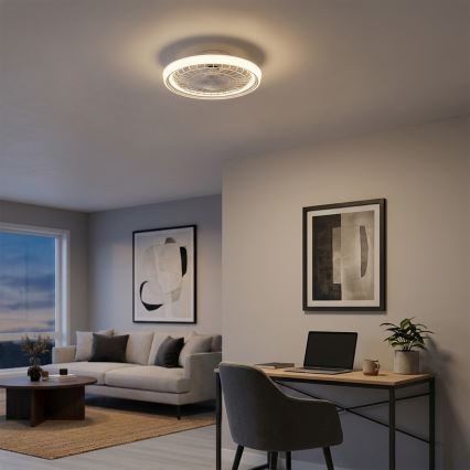 Brilagi - prigušivi LED stropni ventilator, 40 W, 230 V, 3000–6500 K, promjer 48 cm, bijela, s daljinskim upravljačem