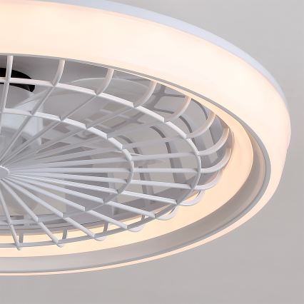 Brilagi - prigušivi LED stropni ventilator, 40 W, 230 V, 3000–6500 K, promjer 48 cm, bijela, s daljinskim upravljačem