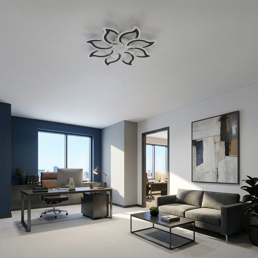 Brilagi - LED stropni ventilator s prigušivanjem LED/44W/230V 3000-6500K promjer 90 cm crni + daljinski upravljač