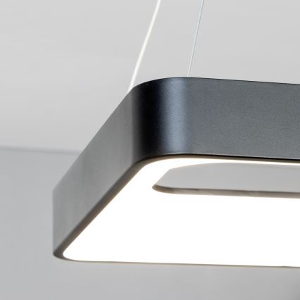 Brilagi - prigušivi LED luster na sajli FALCON II LED/80W/230V 3000-6500K 40x40 cm crni + daljinski upravljač