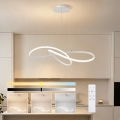 Brilagi - LED prigušivi viseći luster na sajli INFINITY LED/80W/230V 3000-6000K 80x80 cm bijela + daljinsko upravljanje