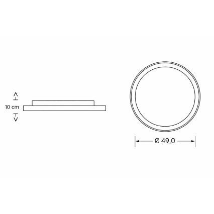 Brilagi - prigušivo LED dječje stropno svjetlo ASTRO LED/68W/230V 3000-6000K promjera 49 cm + daljinski upravljač