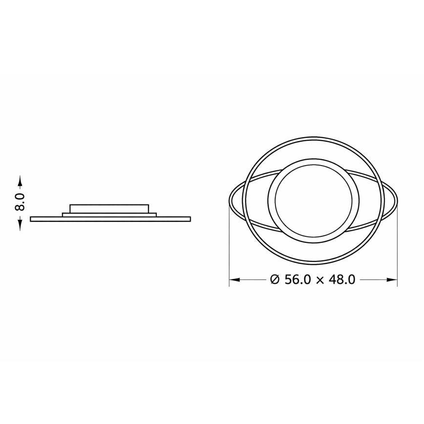 Brilagi - LED Prigušivo dječje stropno svjetlo ASTRO LED/68W/230V 3000-6000K + daljinski upravljač