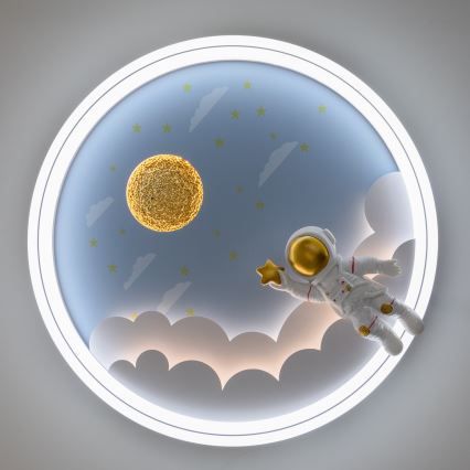 Brilagi - LED prigušiva dječja stropna svjetiljka LED/42W/230V 3000/5700K astronaut