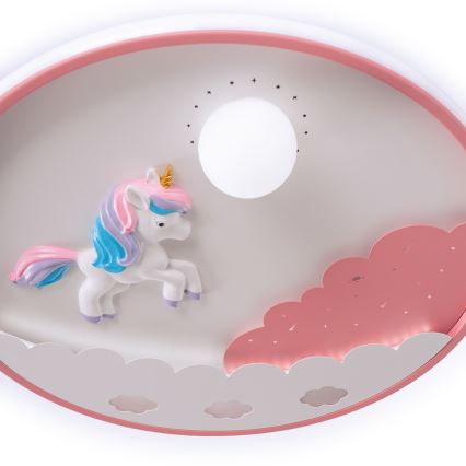 Brilagi - LED dječje stropno svjetlo s mogućnošću prigušivanja UNICORN LED/68W/230V 3000-6000K Ø 49 cm + daljinski upravljač