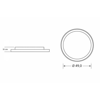 Brilagi - LED dječje stropno svjetlo s mogućnošću prigušivanja UNICORN LED/68W/230V 3000-6000K Ø 49 cm + daljinski upravljač