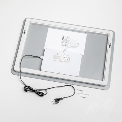 Brilagi - LED grijano ogledalo za kupaonicu s prigušivim LED pozadinskim osvjetljenjem DIANA LED/13W/230V 40x60 cm 3000/4000/6500K IP44