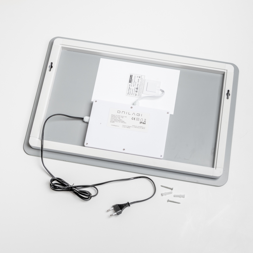 Brilagi - LED grijano ogledalo za kupaonicu s prigušivim LED pozadinskim osvjetljenjem DIANA LED/13W/230V 40x60 cm 3000/4000/6500K IP44