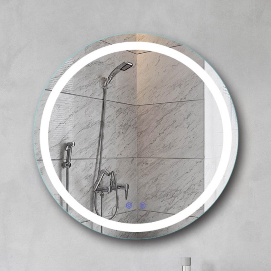 Brilagi - LED prigušivo kupaonsko ogledalo s grijanjem i pozadinskim osvjetljenjem AVA ECO LED/11,5W/230V pr. 60 cm 3000/4000/6500K IP44