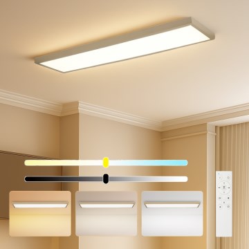 Brilagi - LED prigušivo kupaonsko stropno svjetlo FRAME SMART LED/50W/230V 120x30 cm 3000-6000K IP44 bež + daljinski upravljač