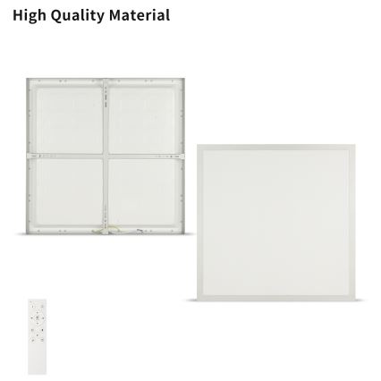 Brilagi - LED prigušivo stropno svjetlo za kupaonicu FRAME SMART LED/50W/230V 60x60 cm 3000-6000K IP44 srebrna + daljinski upravljač