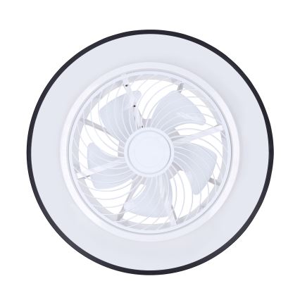 Brilagi - LED prigušivo stropno svjetlo s ventilatorom LED/30W/230V 3000-6500K Ø 50 cm crno + daljinski upravljač
