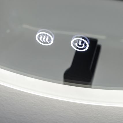 Brilagi - LED grijano kupaonsko ogledalo CLARA ECO LED/12W/230V, promjer 60 cm, IP44, CRI 90, prigušivo + CCT