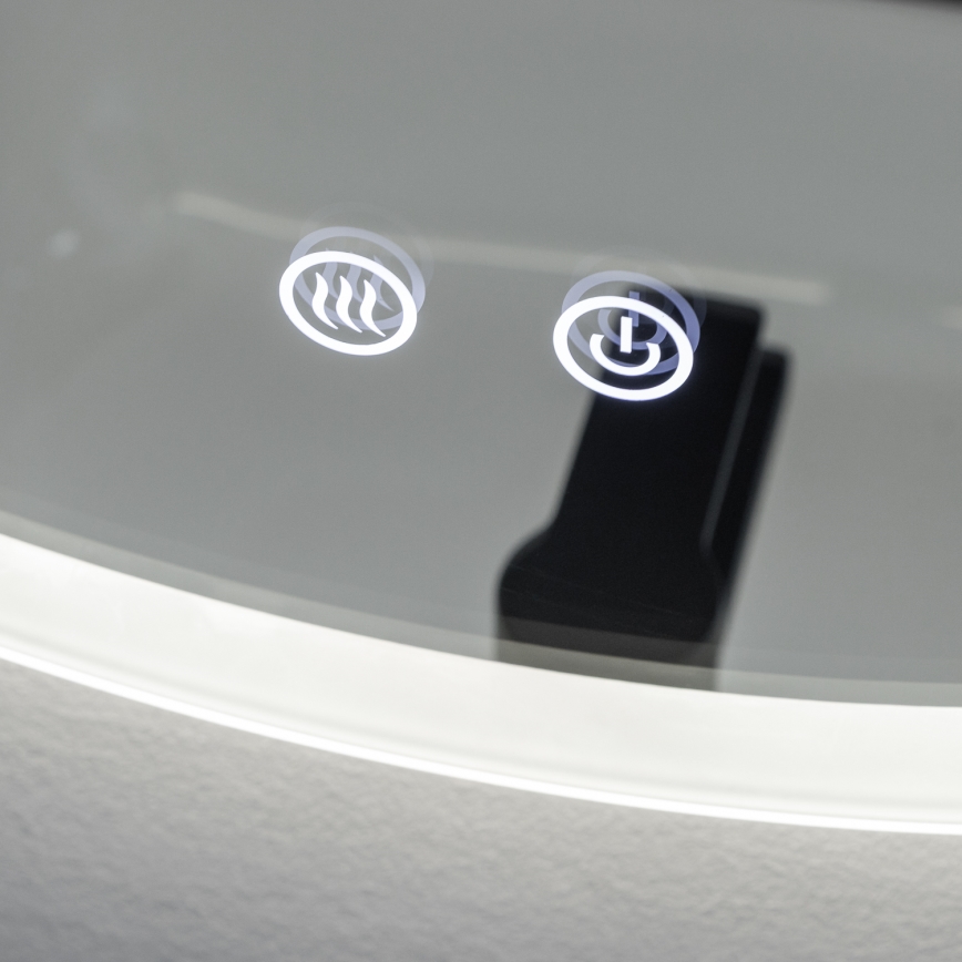 Brilagi - LED grijano kupaonsko ogledalo CLARA ECO LED/12W/230V, promjer 60 cm, IP44, CRI 90, prigušivo + CCT