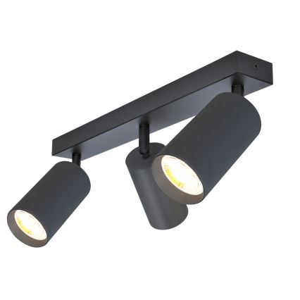 Brilagi - LED RGBW prigušiva ugradna svjetiljka SELE 3xGU10/4,8W/230V 3000K antracitna + daljinski upravljač