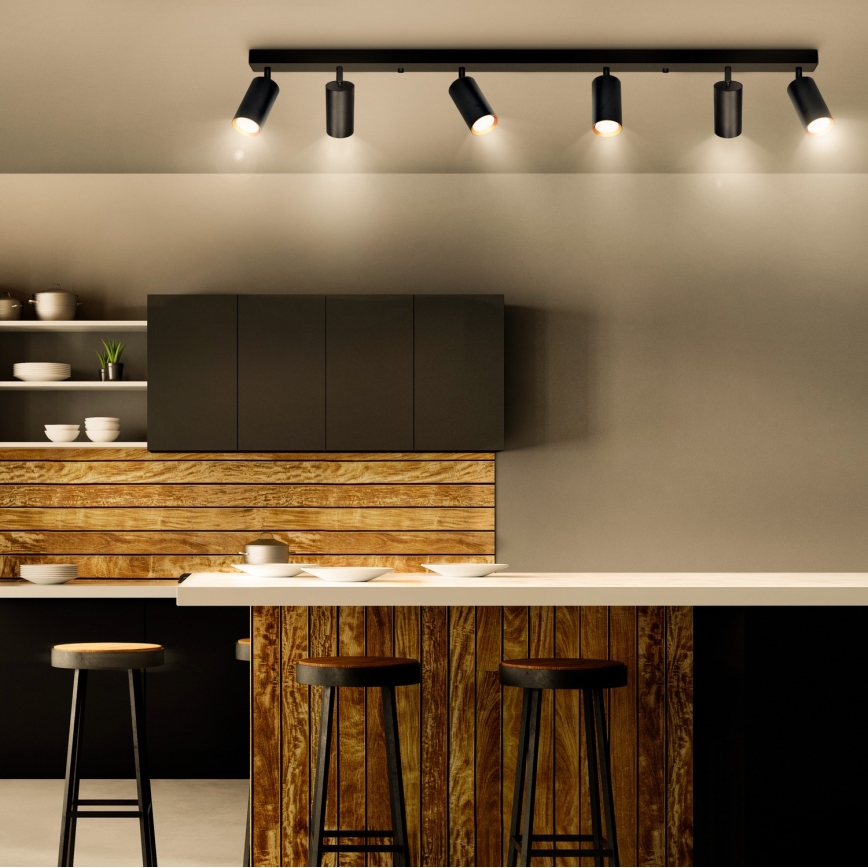 Brilagi - LED svjetiljka s mogućnošću prigušivanja SELE 6xGU10/6,5W/230V 2700-6500K crna/zlatna