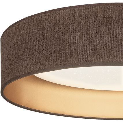 Brilagi - LED stropna svjetiljka s mogućnošću prigušivanja VELVET SMARTIX STARS LED/24W/230V 3000-6000K promjer 45 cm smeđa/zlatna Wi-Fi Tuya Beacon + daljinski upravljač