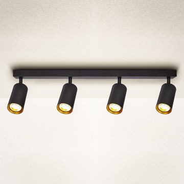Brilagi - LED Prigušivo spot svjetlo SELE 4xGU10/6,5W/230V 2700-6500K crna/zlatna
