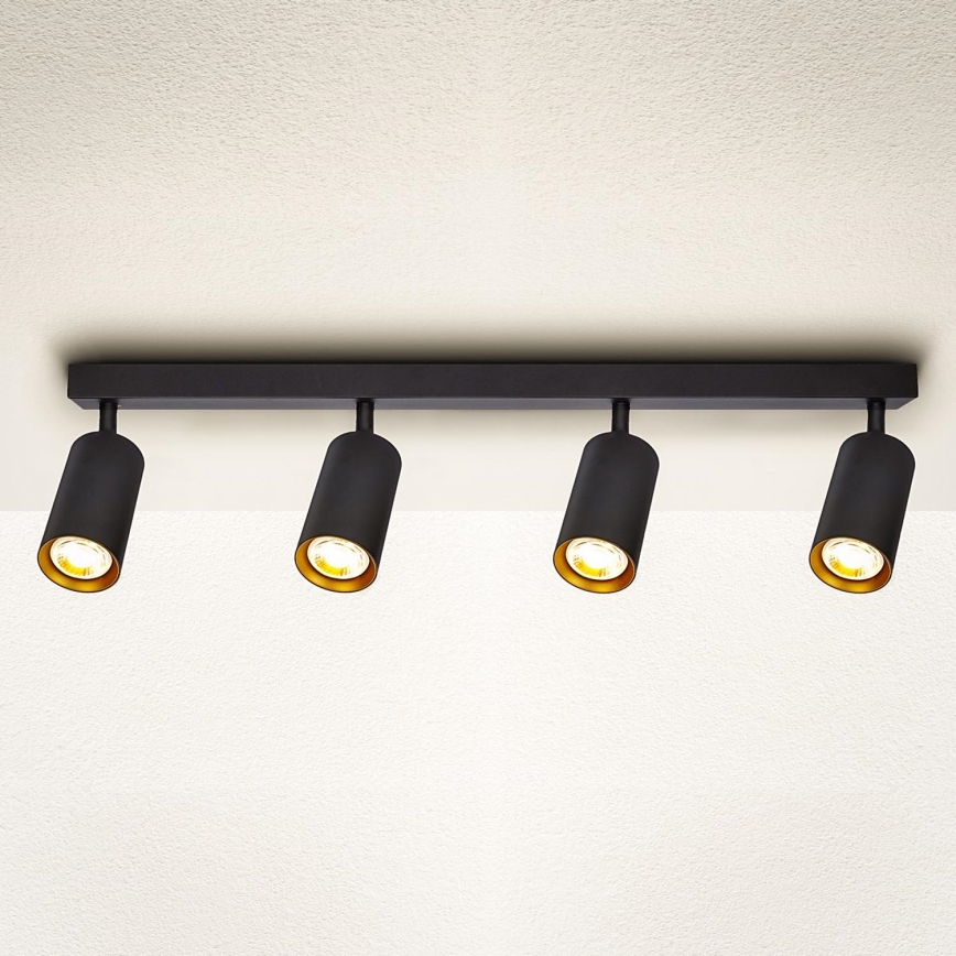 Brilagi - LED Prigušivo spot svjetlo SELE 4xGU10/6,5W/230V 2700-6500K crna/zlatna