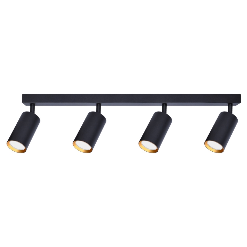 Brilagi - LED Prigušivo spot svjetlo SELE 4xGU10/6,5W/230V 2700-6500K crna/zlatna