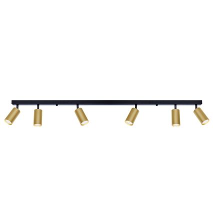 Brilagi - LED svjetiljka s prigušivanjem SELE GOLDEN 6xGU10/6,5W/230V 2700-6500K crna/zlatna