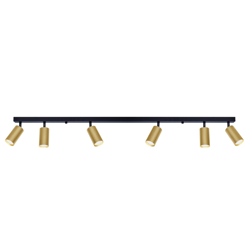 Brilagi - LED svjetiljka s prigušivanjem SELE GOLDEN 6xGU10/6,5W/230V 2700-6500K crna/zlatna