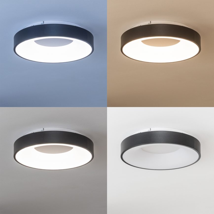 Brilagi - Prigušivo LED stropno svjetlo FALCON II LED/67W/230V 3000-6500K Ø 40 cm crna + daljinski upravljač