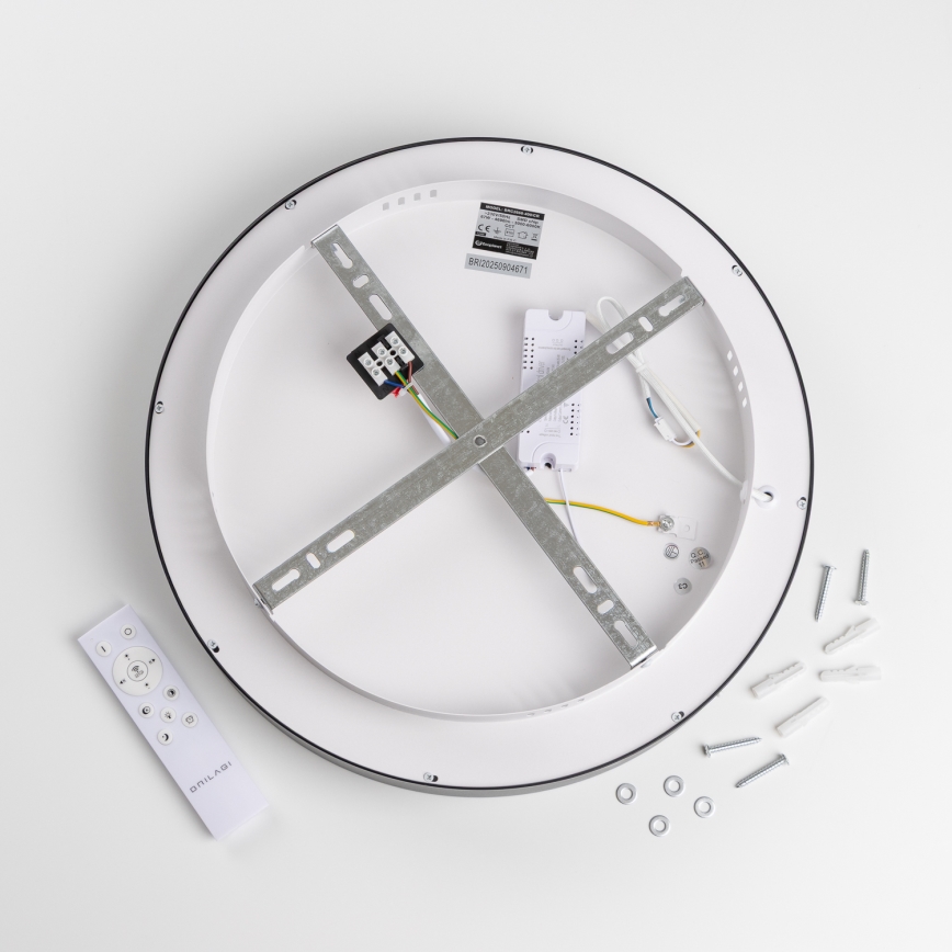 Brilagi - Prigušivo LED stropno svjetlo FALCON II LED/67W/230V 3000-6500K Ø 40 cm crna + daljinski upravljač