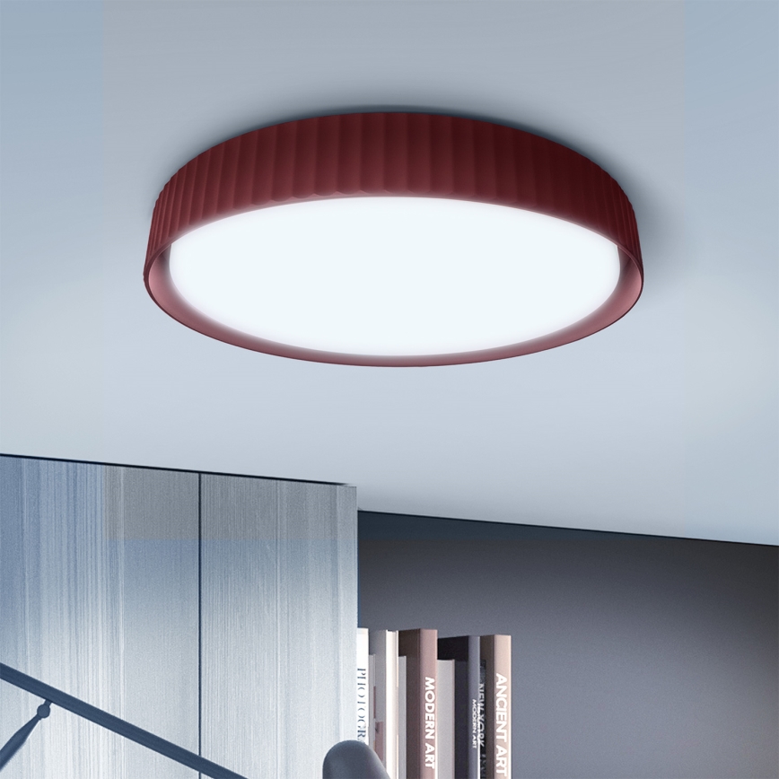 Brilagi - LED stropna svjetiljka LUCIA s mogućnošću prigušivanja LED/60W/230V 3000-6500K Ø 59 cm crvena + s daljinskim upravljačem