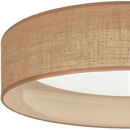 Brilagi - LED prigušivo stropno svjetlo VELVET SMARTIX STARS LED/24W/230V 3000-6000K pr. 45 cm bež Wi-Fi Tuya Beacon + daljinski upravljač