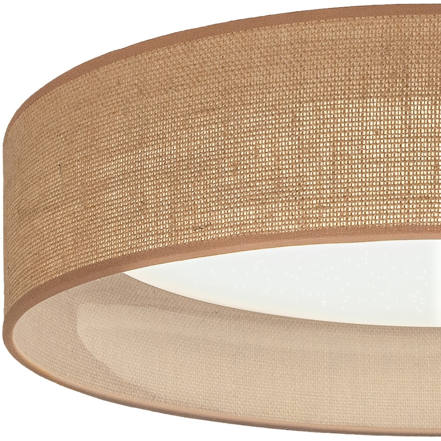 Brilagi - LED prigušivo stropno svjetlo VELVET SMARTIX STARS LED/24W/230V 3000-6000K pr. 45 cm bež Wi-Fi Tuya Beacon + daljinski upravljač