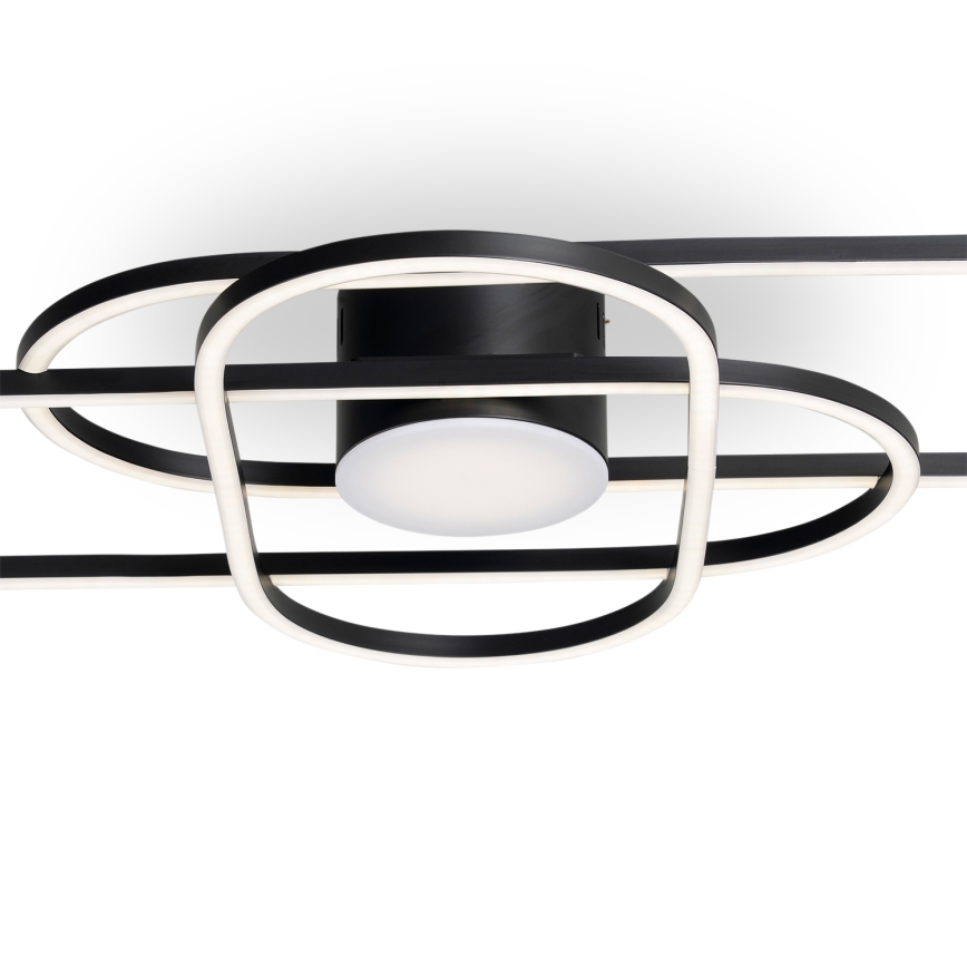 BRILAGI - LED stropna svjetiljka s prigušivanjem APOLLO LED/58W/230V 3000-6500K 43,2x101,2 cm crna + daljinski upravljač