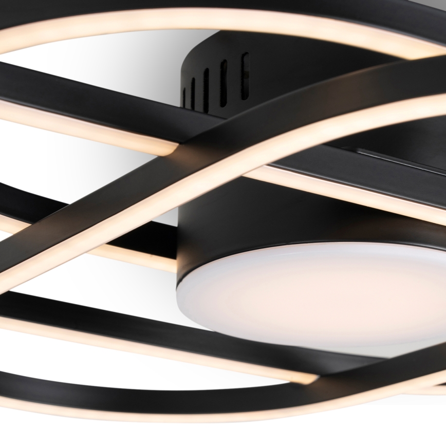 BRILAGI - LED stropna svjetiljka s prigušivanjem APOLLO LED/58W/230V 3000-6500K 43,2x101,2 cm crna + daljinski upravljač