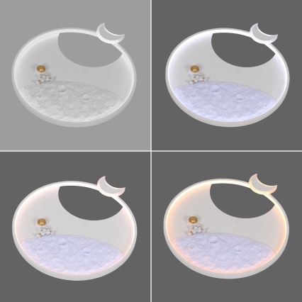 Brilagi - LED prigušivo dječje stropno svjetlo ASTRO LED/20W/230V Ø 50 cm 3000-6000K motiv astronauta + daljinski upravljač
