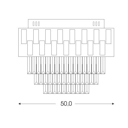 Brilagi - Prigušivo stropno LED svjetlo AURELIA LED/45W/230V 3000-6000K promjera 50 cm zlatno + s daljinskim upravljačem