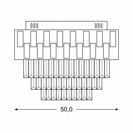 BRILAGI - Prigušivo stropno LED svjetlo AURELIA LED/45W/230V 3000-6000K promjera 50 cm zlatno + s daljinskim upravljačem