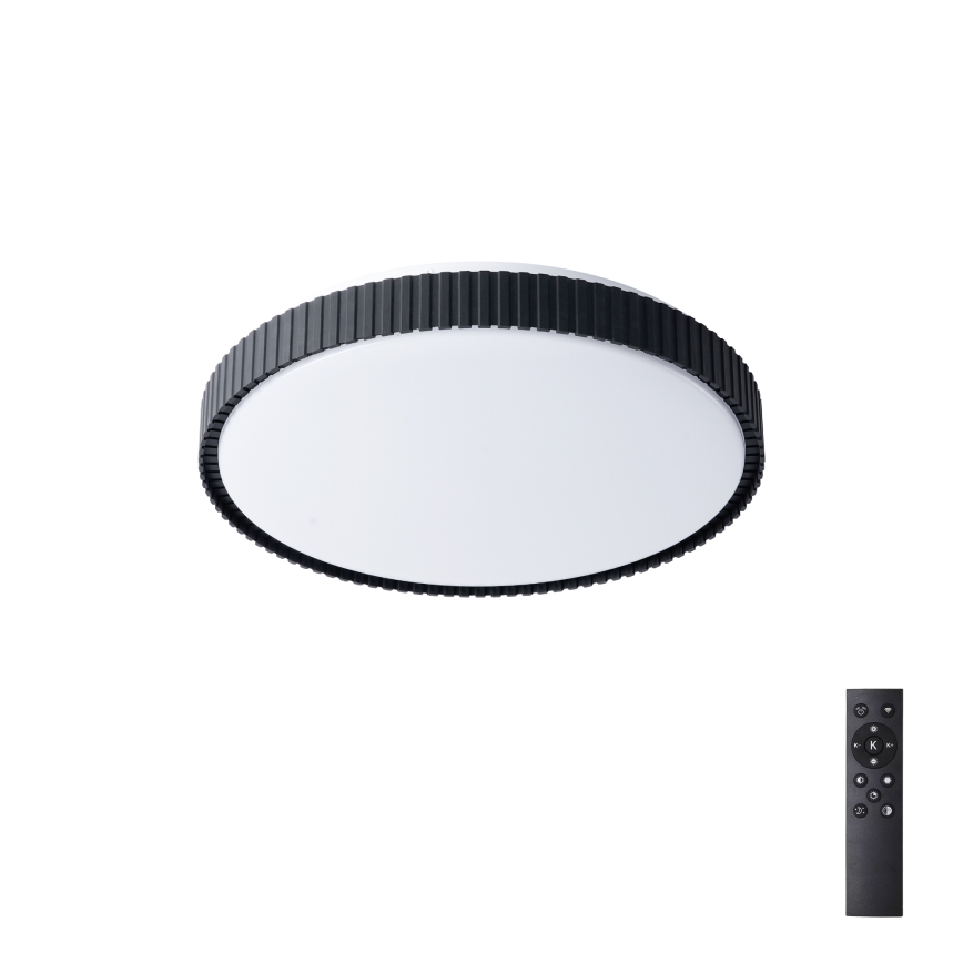 Brilagi - LED stropno svjetlo CORVO, s mogućnošću prigušivanja, LED/72W/230V, 3000-6000K, crno, Ø 50 cm + daljinski upravljač