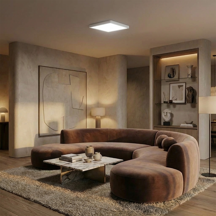 Brilagi - LED stropno svjetlo s prigušivanjem ESTELA SQUARE LED/36W/230V 3000-6500K 31x31 cm bijela + daljinski upravljač