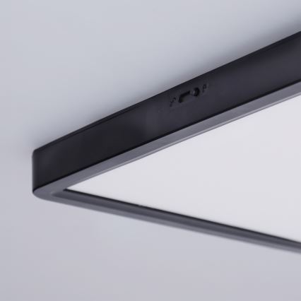 Brilagi - LED dimabilna stropna svjetiljka ESTELA SQUARE LED/36W/230V 3000-6500K 31x31 cm crna + daljinski upravljač