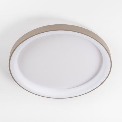 BRILAGI - LED Prigušivo stropno svjetlo FALCON II LED/108W/230V 3000-6500K Ø 80 cm bijela/bež + daljinski upravljač