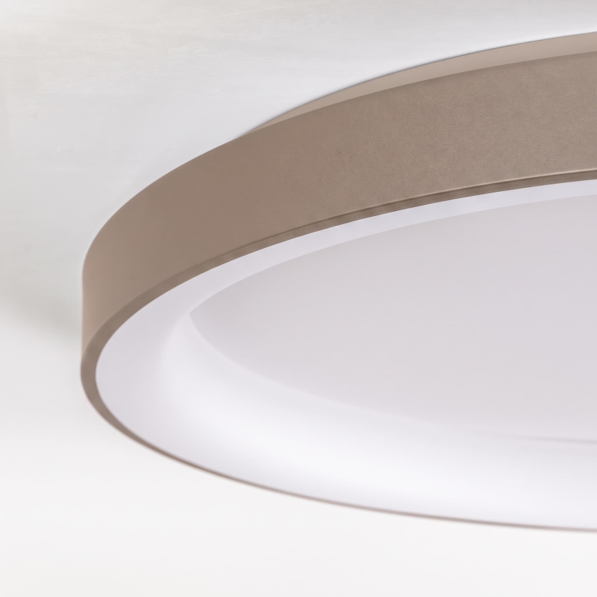 BRILAGI - LED Prigušivo stropno svjetlo FALCON II LED/108W/230V 3000-6500K Ø 80 cm bijela/bež + daljinski upravljač