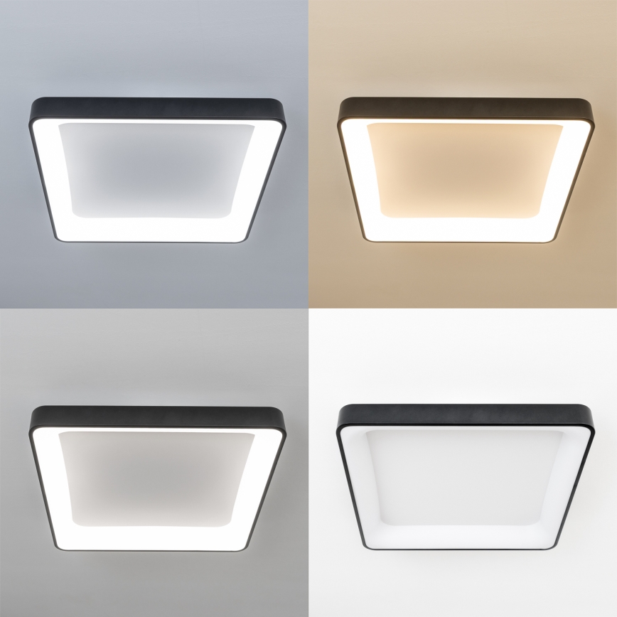 Brilagi - LED prigušivo stropno svjetlo FALCON II LED/125W/230V 3000-6500K 60x60 cm črna + daljinski upravljač