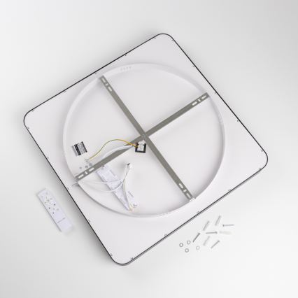 Brilagi - LED prigušivo stropno svjetlo FALCON II LED/125W/230V 3000-6500K 60x60 cm crna + daljinski upravljač