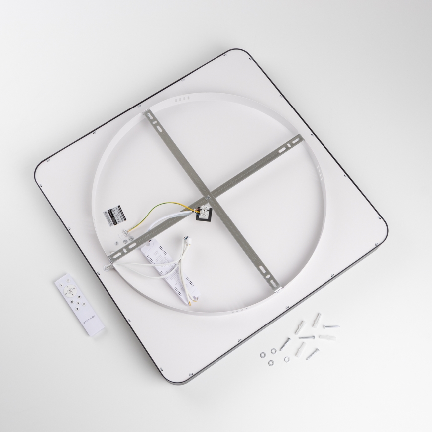 Brilagi - LED prigušivo stropno svjetlo FALCON II LED/125W/230V 3000-6500K 60x60 cm crna + daljinski upravljač