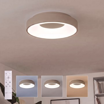 BRILAGI - LED prigušivo stropno svjetlo FALCON II LED/67W/230V 3000-6500K promjer 40 cm bež + daljinski upravljač