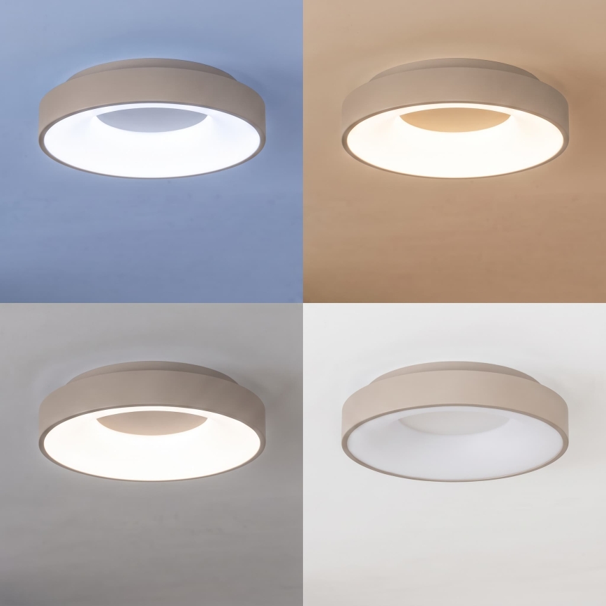 BRILAGI - LED Stropna svjetiljka s prigušivanjem FALCON II LED/67W/230V 3000-6500K Ø 40 cm bijela/bež + daljinski upravljač