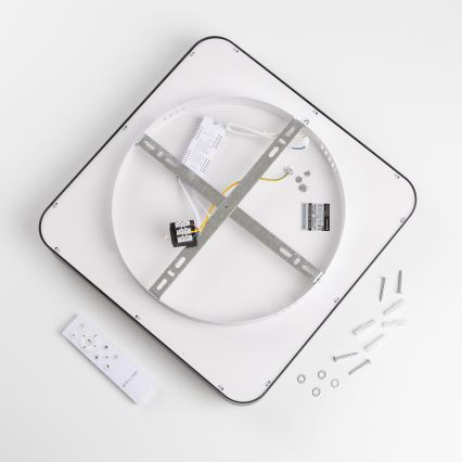 Brilagi - LED stropno svjetlo FALCON II s mogućnošću prigušivanja LED/80W/230V 3000-6500K 40x40 cm crno + daljinski upravljač