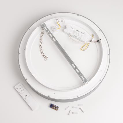 Brilagi - LED prigušiva stropna svjetiljka FALCON LED/80W/230V 3000-6500K Ø 60 cm siva + daljinski upravljač