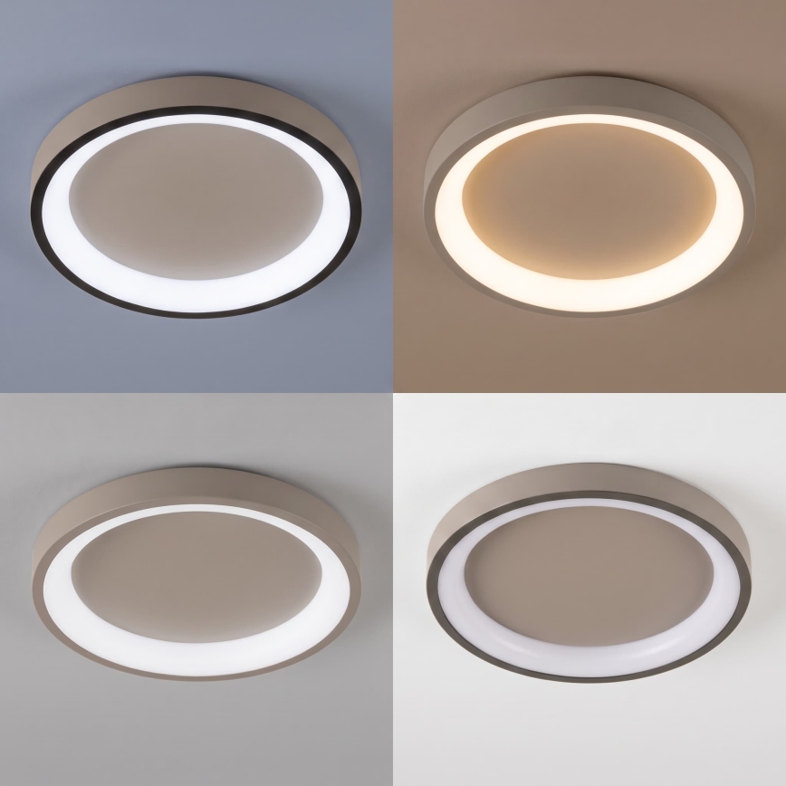 BRILAGI - LED prigušiva stropna svjetiljka FALCON SLIM LED/42W/230V 3000-6500K Ø 50 cm bež + daljinski upravljač