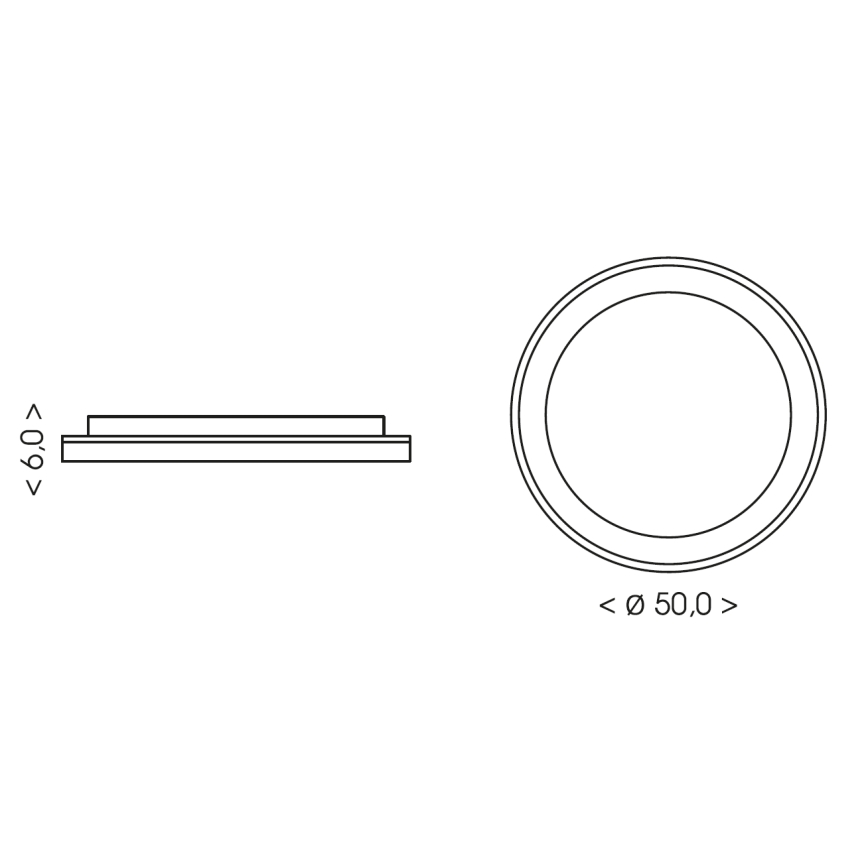 BRILAGI - LED prigušiva stropna svjetiljka FALCON SLIM LED/42W/230V 3000-6500K Ø 50 cm bež + daljinski upravljač